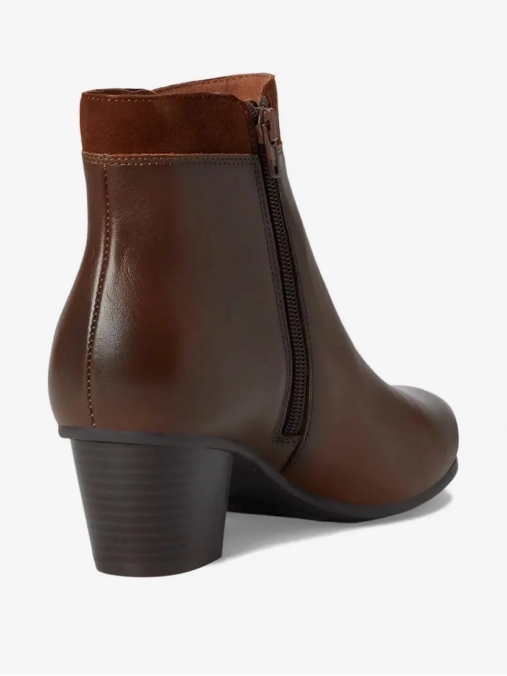 Cobb Hill Wynter Women's Brown Leather Zip Ankle Boots booties size 9 NEW